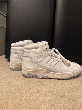 New Balance 650 White High-Top Sneakers